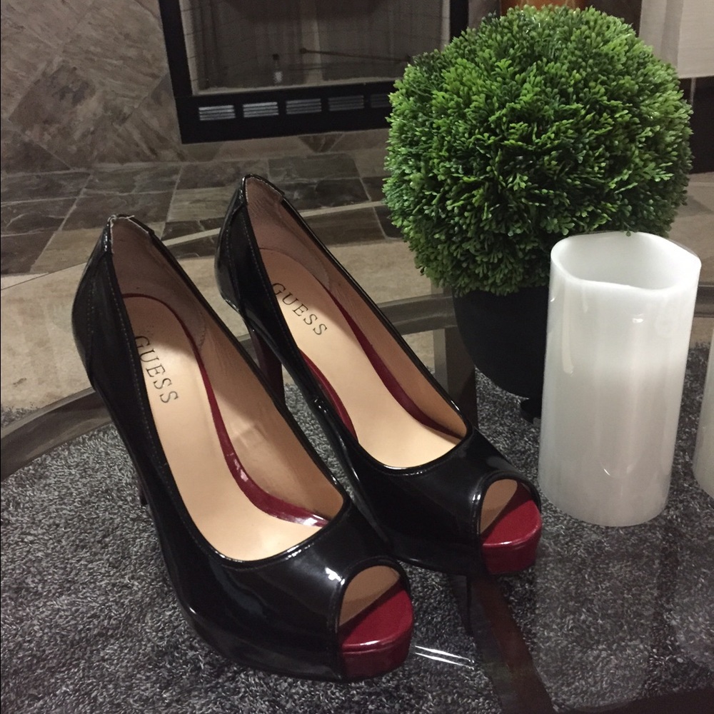 Guess open toe and MK flip flops